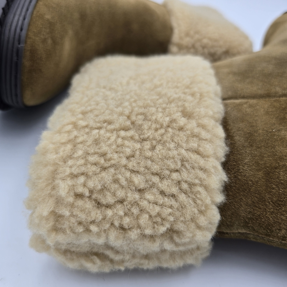 NWOT Marc Fisher LTD VINA Leather/Faux Fur Booties, Brown/Tan Women's 7.5M - Picture 11 of 14